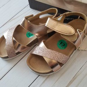 NWT Girls Rose Gold Sandals